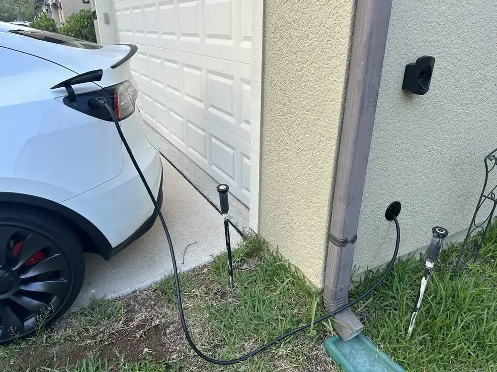 Tesla EV charger installation in Jacksonville FL by Pure Power Electrical
